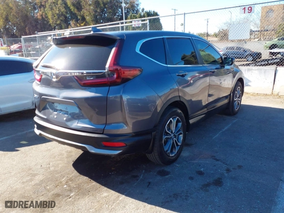 2021 Honda CR-V EX with VIN 2HKRW1H57MH424926, listed as a IAAI auction lot 41152874 with 11,578 mi miles. Bid and sale history available at carsss.com. Image 4.