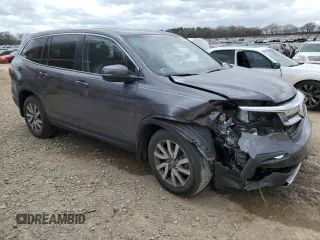 2021 Honda Pilot EX-L with VIN 5FNYF5H53MB013931, listed as a Copart auction lot 49470365 with 58,225 mi miles and Salvage Title. Bid and sale history available at carsss.com. Image 4.