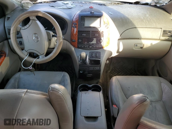 2008 Toyota Sienna XLE with VIN 5TDBK22C18S019252, listed as a Copart auction lot 47625775 with 0 mi miles and Non Repairable. Bid and sale history available at carsss.com. Image 8.