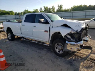 2012 Ram 2500 SLT with VIN 3C6UD5JLXCG102599, listed as a Copart auction lot 52907184 with Not provided miles and Salvage title. Bid and sale history available at DreamBid. Image 4.