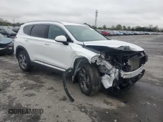 2022 Hyundai Santa Fe SEL with VIN 5NMS24AJ1NH476217, listed as a Copart auction lot 52255645 with 45,179 mi miles and Salvage Title. Bid and sale history available at DreamBid. Image 4.