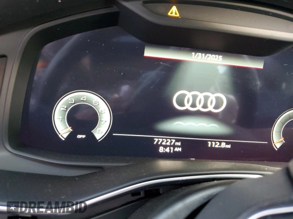 2021 Audi A6 Premium Plus with VIN WAUL2AF22MN058042, listed as a Copart auction lot 43422035 with 77,227 mi miles and Salvage Title. Bid and sale history available at carsss.com. Image 9.