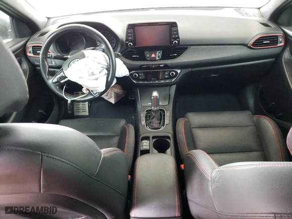 2019 Hyundai Elantra GT N Line with VIN KMHH55LC7KU102460, listed as a Copart auction lot 71829164 with 0 mi miles and Salvage Title. Bid and sale history available at carsss.com. Image 8.
