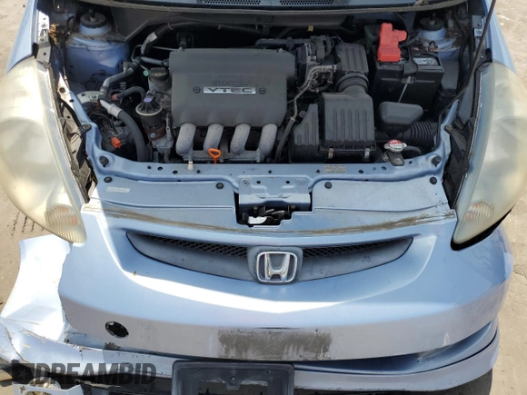 2008 Honda Fit Sport with VIN JHMGD38618S037263, listed as a Copart auction lot 66802634 with 42,487 mi miles and Salvage Title. Bid and sale history available at carsss.com. Image 11.