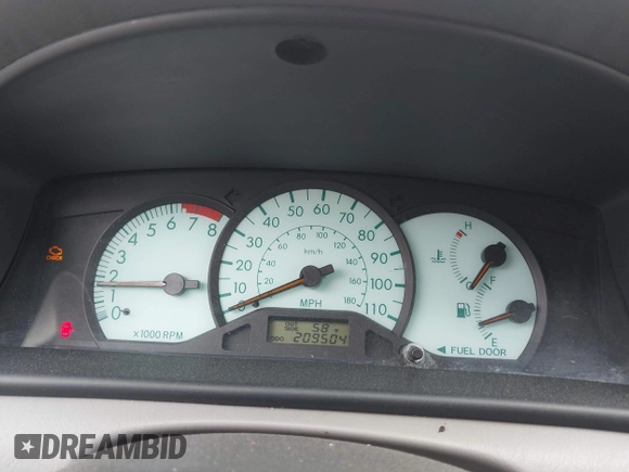 2003 Toyota Corolla CE with VIN JTDBR32EX30046514, listed as a IAAI auction lot 42013470 with 209,504 mi miles and . Bid and sale history available at DreamBid. Image 7.