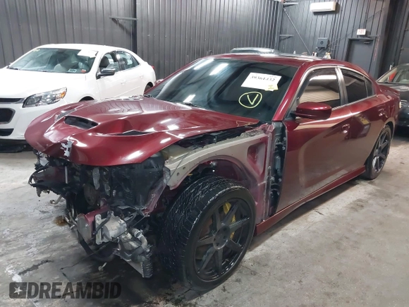 2019 Dodge Charger SRT Hellcat with VIN 2C3CDXL92KH693077, listed as a IAAI auction lot 39361432 with 57,522 mi miles and . Bid and sale history available at DreamBid. Image 22.