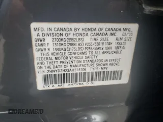 2010 Acura MDX z VIN 2HNYD2H23AH515106, wystawiony jako Copart lot #56027145 z przebiegiem 102 369 mil mil oraz Szkoda całkowita • Salvage title. Historia ofert i sprzedaży dostępna na DreamBid. Obrazek 13.