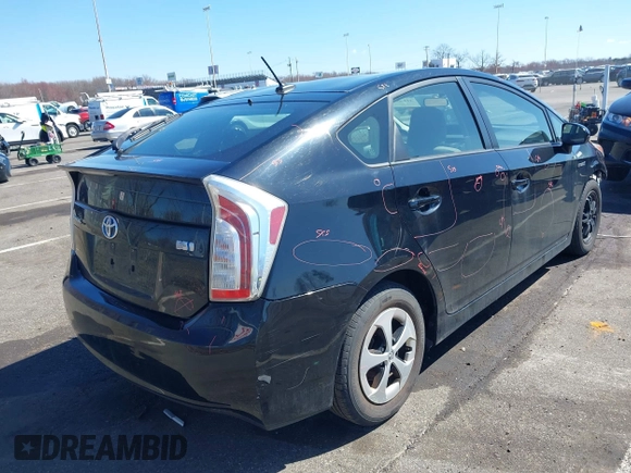 2014 Toyota Prius Four with VIN JTDKN3DU3E1775354, listed as a IAAI auction lot 41880808 with 133,086 mi miles. Bid and sale history available at carsss.com. Image 4.