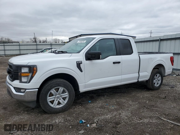 2023 Ford F-150 XL with VIN 1FTEX1CP1PKE97073, listed as a Copart auction lot 47849235 with 73,577 mi miles and Salvage title. Bid and sale history available at DreamBid. Image 1.