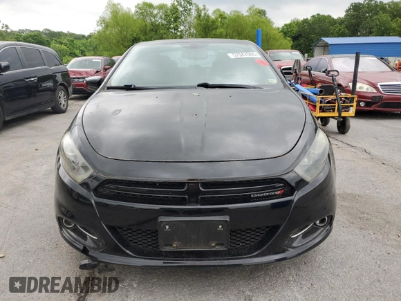 2013 Dodge Dart SXT with VIN 1C3CDFBA0DD289443, listed as a Copart auction lot 57347065 with 193,352 mi miles and Salvage title. Bid and sale history available at DreamBid. Image 5.