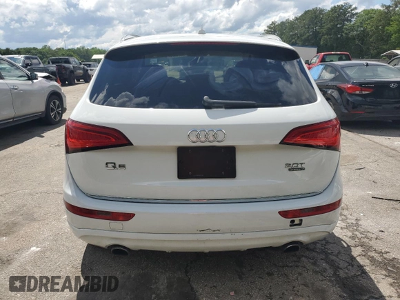 2015 Audi Q5 Premium Plus with VIN WA1LFAFPXFA093161, listed as a Copart auction lot 56824935 with 124,365 mi miles and Clean title. Bid and sale history available at DreamBid. Image 6.