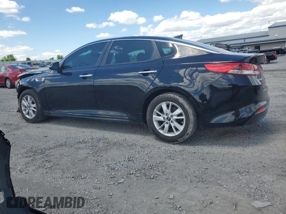 2018 Kia Optima S with VIN 5XXGT4L36JG225848, listed as a Copart auction lot 55527605 with 85,669 mi miles and Salvage title. Bid and sale history available at DreamBid. Image 2.