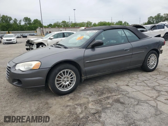 2005 Chrysler Sebring with VIN 1C3EL45X15N656183, listed as a Copart auction lot 58348475 with Not provided miles and Salvage title. Bid and sale history available at DreamBid. Image 1.