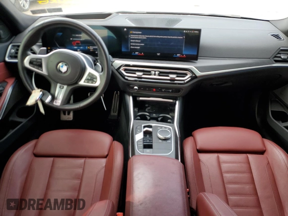 2023 BMW 3 Series 330i xDrive with VIN 3MW89FF01P8C82035, listed as a Copart auction lot 49044115 with 50,687 mi miles and Salvage Title. Bid and sale history available at carsss.com. Image 8.