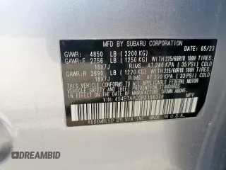 2024 Subaru Outback Touring with VIN 4S4BTAPC0R3106378, listed as a Copart auction lot 61424485 with 5,202 mi miles and Salvage title. Bid and sale history available at DreamBid. Image 13.