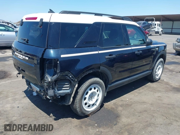 2023 Ford Bronco Sport Heritage with VIN 3FMCR9G6XPRD41896, listed as a IAAI auction lot 42459929 with 22,952 mi miles and . Bid and sale history available at DreamBid. Image 4.