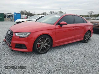 2018 Audi S3 Premium Plus with VIN WAUB1GFF1J1074577, listed as a Copart auction lot 41447165 with 95,886 mi miles and Salvage Title. Bid and sale history available at carsss.com. Image 1.