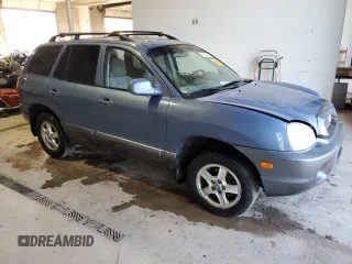 2003 Hyundai Santa Fe GLS with VIN KM8SC73D23U373492, listed as a Copart auction lot 75107684 with 205,655 mi miles and Salvage Title. Bid and sale history available at carsss.com. Image 4.