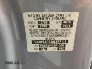 2010 Jaguar XK with VIN SAJWA4GB4ALB37114, listed as a Copart auction lot 77673824 with 99,999 mi miles and Salvage Title. Bid and sale history available at carsss.com. Image 13.