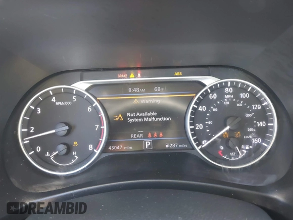 2023 Nissan Sentra SV with VIN 3N1AB8CV4PY249960, listed as a IAAI auction lot 42228572 with 43,047 mi miles and . Bid and sale history available at DreamBid. Image 7.
