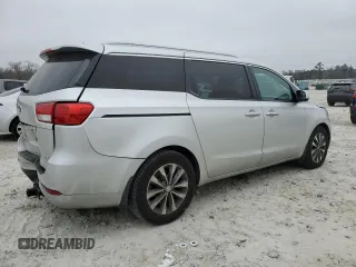 2016 Kia Sedona SX with VIN KNDMC5C12G6129925, listed as a Copart auction lot 86395504 with 195,000 mi miles and Salvage Title. Bid and sale history available at carsss.com. Image 3.