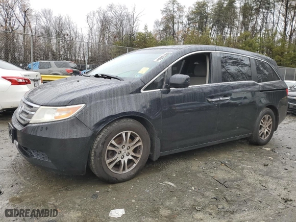 2012 Honda Odyssey EX with VIN 5FNRL5H49CB071125, listed as a Copart auction lot 84075064 with 217,955 mi miles and Clean Title. Bid and sale history available at carsss.com. Image 1.