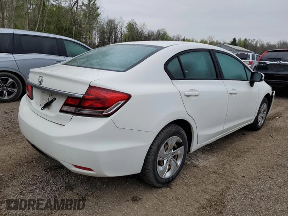 2014 Honda Civic LX z VIN 2HGFB2F47EH014380, wystawiony jako Copart lot #53537655 z przebiegiem 180 181 mil mil oraz Czysty tytuł • Clean title. Historia ofert i sprzedaży dostępna na DreamBid. Obrazek 3.