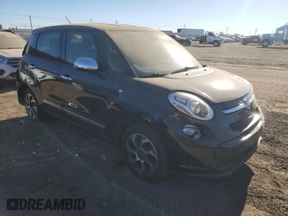 2014 FIAT 500L Lounge with VIN ZFBCFACH4EZ018056, listed as a Copart auction lot 83917684 with 151,664 mi miles and Salvage Title. Bid and sale history available at DreamBid. Image 4.