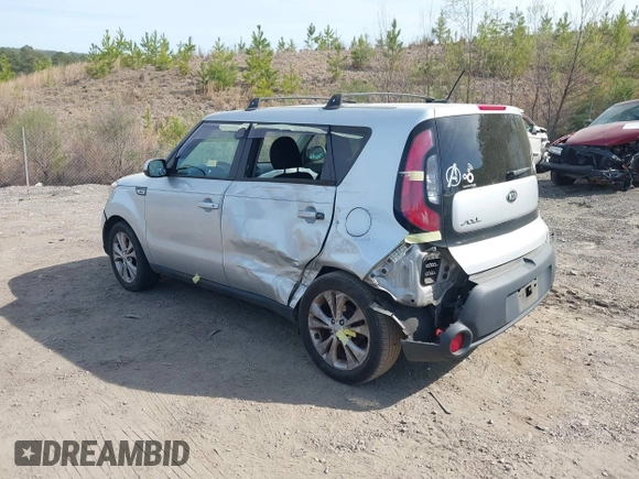 2015 Kia Soul + with VIN KNDJP3A59F7786408, listed as a IAAI auction lot 41891156 with 181,716 mi miles. Bid and sale history available at carsss.com. Image 3.