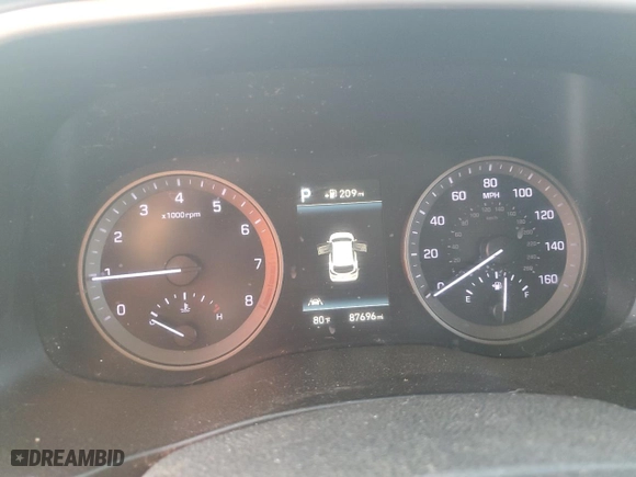 2020 Hyundai Tucson Ultimate with VIN KM8J33ALXLU224973, listed as a Copart auction lot 44374635 with 87,696 mi miles and Salvage Title. Bid and sale history available at carsss.com. Image 9.