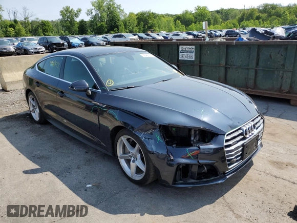2018 Audi A5 Sportback Premium Plus with VIN WAUENCF52JA074783, listed as a Copart auction lot 56463113 with 60,488 mi miles. Bid and sale history available at carsss.com. Image 4.