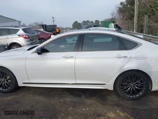 2018 Genesis G80 3.3T Sport with VIN KMHGN4JB2JU218860, listed as a IAAI auction lot 41776612 with 122,766 mi miles. Bid and sale history available at carsss.com. Image 14.