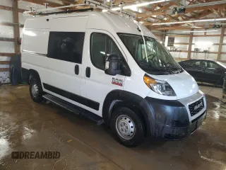 2021 Ram ProMaster Cargo with VIN 3C6LRVBG9ME520874, listed as a Copart auction lot 73158774 with 52,200 mi miles and Salvage Title. Bid and sale history available at carsss.com. Image 4.