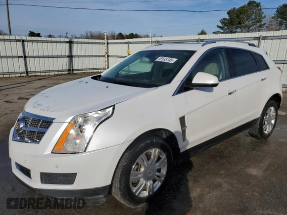 2012 Cadillac SRX Luxury Collection with VIN 3GYFNAE30CS599476, listed as a Copart auction lot 89183145 with 51,157 mi miles and Salvage Title. Bid and sale history available at carsss.com. Image 1.