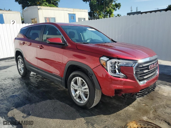 2024 GMC Terrain SLE with VIN 3GKALTEG2RL336515, listed as a Copart auction lot 44109695 with 16,356 mi miles and Non Repairable. Bid and sale history available at carsss.com. Image 4.