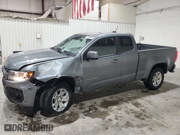 2022 Chevrolet Colorado 2WD LT with VIN 1GCHSCEA3N1155224, listed as a Copart auction lot 54318215 with 58,480 mi miles and Clean Title. Bid and sale history available at carsss.com. Image 1.