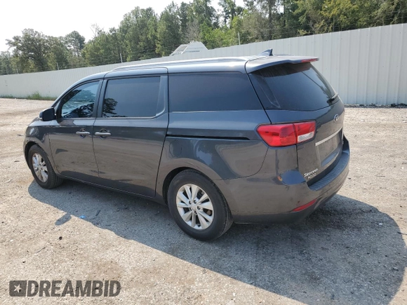 2016 Kia Sedona LX with VIN KNDMB5C15G6092159, listed as a Copart auction lot 67584274 with 143,102 mi miles and Salvage Title. Bid and sale history available at DreamBid. Image 2.