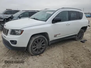 2017 Jeep Compass Sport with VIN 1C4NJCBB4HD141595, listed as a Copart auction lot 84299704 with 83,347 mi miles and Salvage Title. Bid and sale history available at carsss.com. Image 1.
