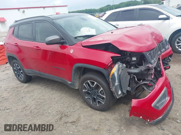 2020 Jeep Compass Trailhawk with VIN 3C4NJDDB5LT166656, listed as a IAAI auction lot 42184661 with 131,080 mi miles and . Bid and sale history available at DreamBid. Image 1.