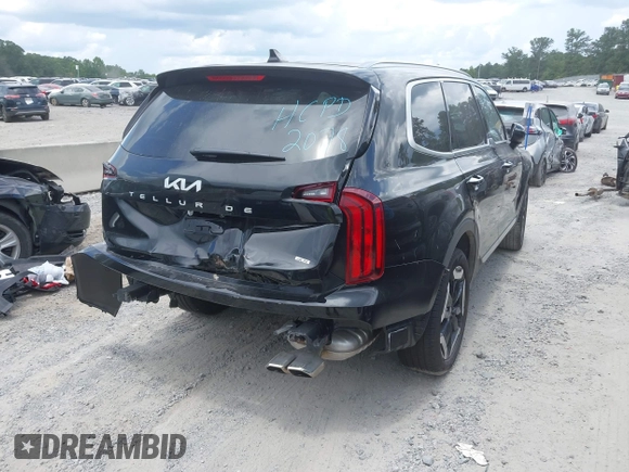 2025 Kia Telluride S with VIN 5XYP6DGC3SG612078, listed as a IAAI auction lot 42694686 with 12,167 mi miles and . Bid and sale history available at DreamBid. Image 4.