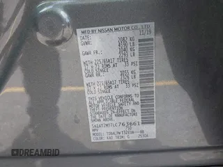 2020 Nissan Rogue S with VIN 5N1AT2MT7LC763661, listed as a IAAI auction lot 42385680 with 84,668 mi miles and . Bid and sale history available at DreamBid. Image 9.