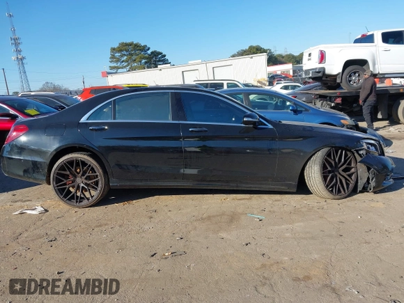 2015 Mercedes-Benz S-Class S 550 with VIN WDDUG8CB0FA077923, listed as a IAAI auction lot 41337033 with 121,957 mi miles. Bid and sale history available at carsss.com. Image 13.