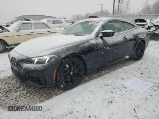 2025 BMW 4 Series M440i xDrive with VIN WBA83DA0XSCS92108, listed as a Copart auction lot 83969234 with 3,381 mi miles and Salvage title. Bid and sale history available at DreamBid. Image 1.