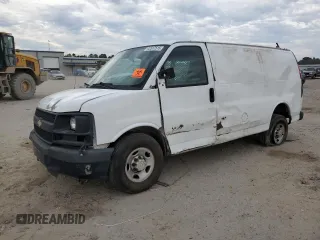 2012 Chevrolet Express Cargo Van with VIN 1GCWGFCA3C1155900, listed as a Copart auction lot 42517515 with 0 mi miles and Salvage Title. Bid and sale history available at carsss.com. Image 1.