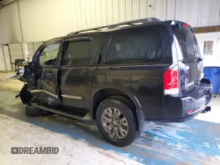 2015 Nissan Armada Platinum z VIN 5N1BA0NFXFN620977, wystawiony jako Copart lot #47793445 z przebiegiem 172 514 mil mil oraz Szkoda całkowita • Salvage title. Historia ofert i sprzedaży dostępna na DreamBid. Obrazek 2.