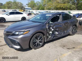 2024 Toyota Camry SE with VIN 4T1T11AK0RU891974, listed as a Copart auction lot 51246895 with 12,529 mi miles and Salvage Title. Bid and sale history available at carsss.com. Image 1.