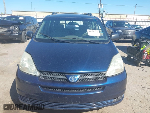 2005 Toyota Sienna CE with VIN 5TDZA23C55S304290, listed as a IAAI auction lot 41740358 with 150,535 mi miles and . Bid and sale history available at DreamBid. Image 12.