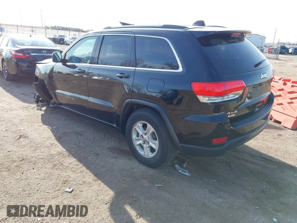 2017 Jeep Grand Cherokee Laredo with VIN 1C4RJFAG1HC642756, listed as a IAAI auction lot 41913149 with 25,846 mi miles. Bid and sale history available at carsss.com. Image 3.