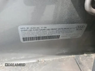 2006 Audi A6 3.2L z VIN WAUDH74F26N106654, wystawiony jako Copart lot #53890825 z przebiegiem 255 685 mil mil oraz Tytuł czysty. Historia ofert i sprzedaży dostępna na DreamBid. Obrazek 12.