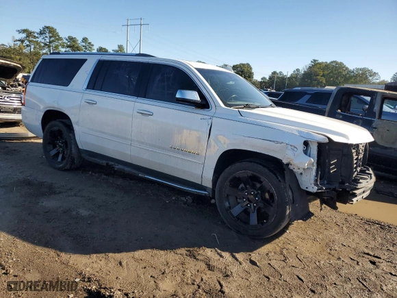 2017 Chevrolet Suburban Premier with VIN 1GNSCJKC9HR176136, listed as a Copart auction lot 80743794 with 190,313 mi miles and Salvage Title. Bid and sale history available at carsss.com. Image 4.
